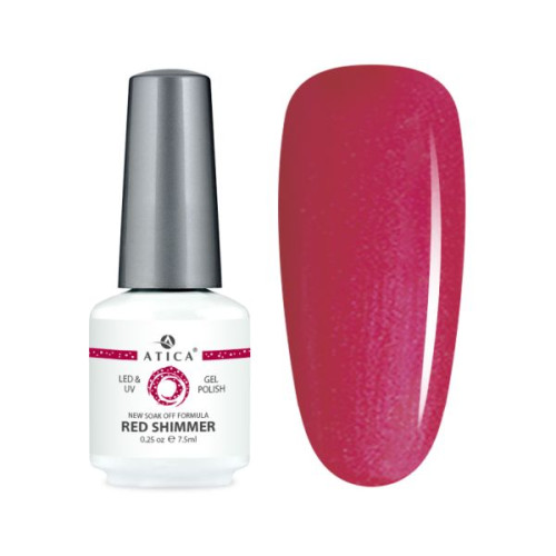 Гель лак Red Shimmer GPM09 Atica 7,5 мл