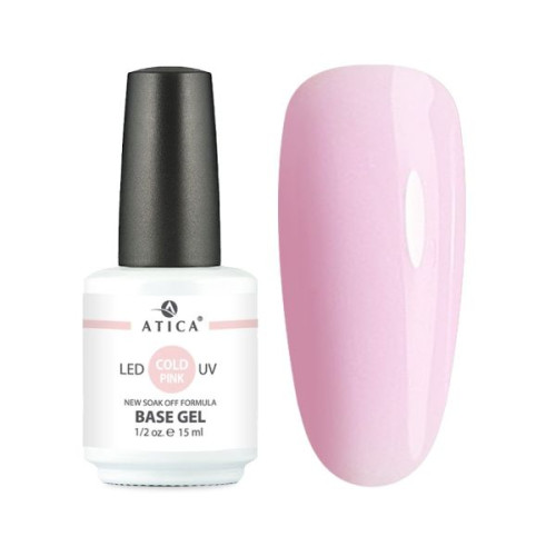 Base Gel Cold Pink Камуфлирующая база Atica 15 мл Base Gel Cold Pink Камуфлирующая база Atica 15 мл