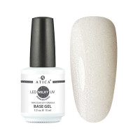Base Gel Milky Камуфлирующая база с шимером Atica 15 мл Base Gel Milky Камуфлирующая база с шимером Atica 15 мл