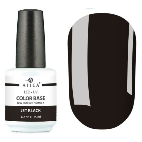 Color Base Цветная база Jet Black Atica 15 мл Color Base Цветная база Jet Black Atica 15 мл
