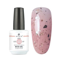 Base Gel Light Gold База камуфлирующая с поталью Atica 15ml Base Gel Light Gold База камуфлирующая с поталью Atica 15ml