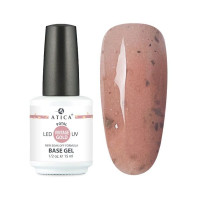 Base Gel Vintage Gold Камуфлююча база з поталлю Atica 15 мл Base Gel Vintage Gold Камуфлююча база з поталлю Atica 15 мл