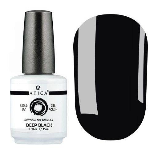 Гель лак Deep Black GP02 Atica ЧОРНИЙ 15 мл Гель лак Deep Black GP02 Atica ЧОРНИЙ 15 мл