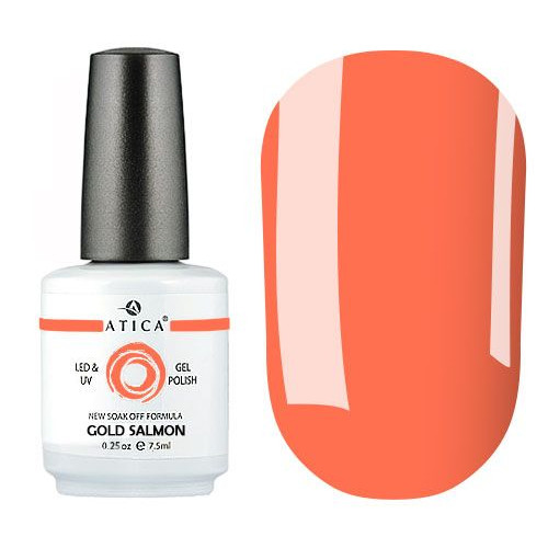 Гель лак Gold Salmon GPM76 Atica 7,5 мл Гель лак Gold Salmon GPM76 Atica 7,5 мл