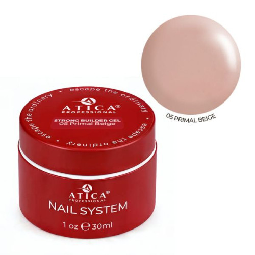 Atica Strong Cover Gel Primal Beige, 30 мл HEMA/ TPO Free Atica Strong Cover Gel Primal Beige, 30 мл HEMA/ TPO Free