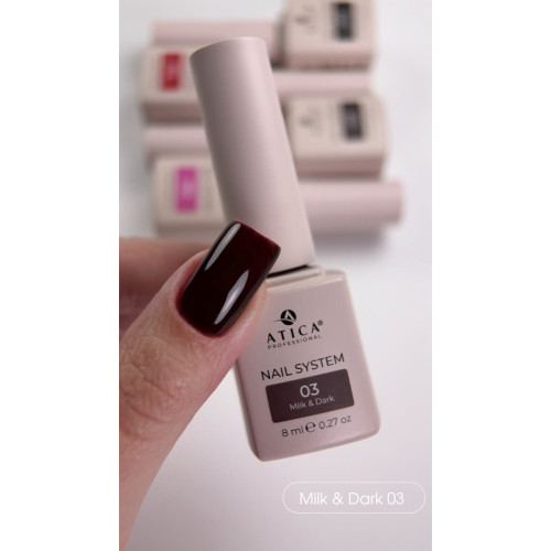 Atica Гель-лак Choco Mood 03 Milk & Dark, 8 мл HEMA/ TPO Free