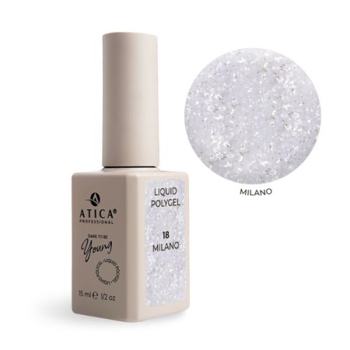 Atica Жидкий Liquid Polygel Milano 18 Shimmer, 15 мл