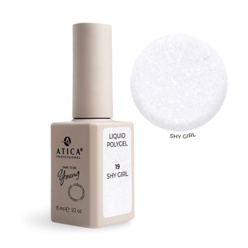 Atica Рідкий Liquid Polygel Shy Girl 19 Shimmer, 15 мл Atica Рідкий Liquid Polygel Shy Girl 19 Shimmer, 15 мл