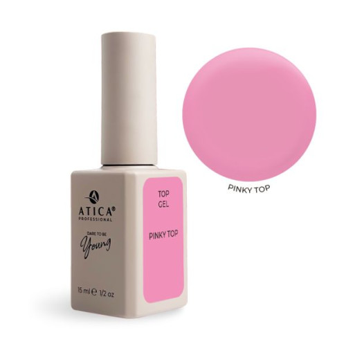 Топ без липкого шару Pinky Top Atica 15 мл Топ без липкого шару Pinky Top Atica 15 мл