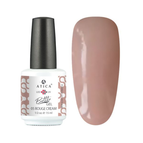 Atica Bottle Gel Rouge Cream (soak off) 15 мл