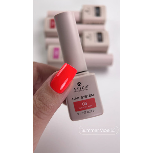 Atica Неоновий гель-лак Summer Vibe 03, 8 мл HEMA/ TPO Free