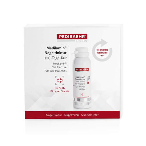 Набор противогрибковый Medilamin для ногтей, 100 дней терапевтического ухода PEDIBAEHR Набор противогрибковый Medilamin для ногтей, 100 дней терапевтического ухода PEDIBAEHR