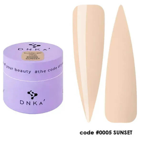 DNKa Builder Gel Light 0005 Sunset, 15 мл
