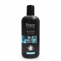 Enjoy Універсальна рідина 3 в 1 "Nail prep & cleanser" 500 мл Enjoy Універсальна рідина 3 в 1 "Nail prep & cleanser" 500 мл
