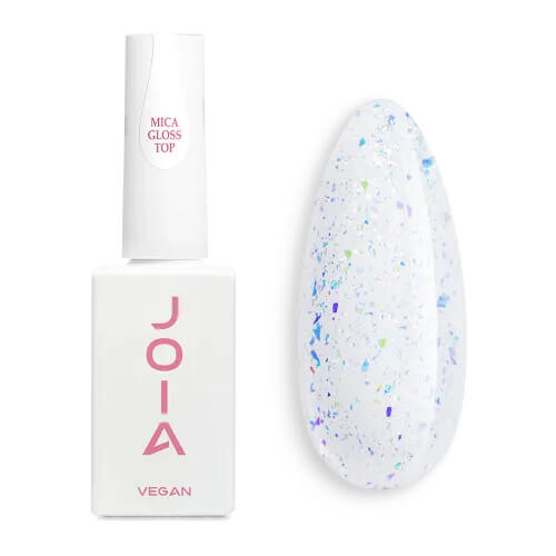 Топ для гель-лаку Mica Gloss Top No Wipe, глянцевий, JOIA vegan, 15 мл Топ для гель-лаку Mica Gloss Top No Wipe, глянцевий, JOIA vegan, 15 мл