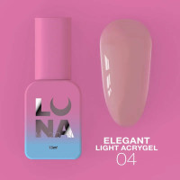 LUNA Жидкий Гель Elegant Light Acrygel №4, 13 мл TPO Free