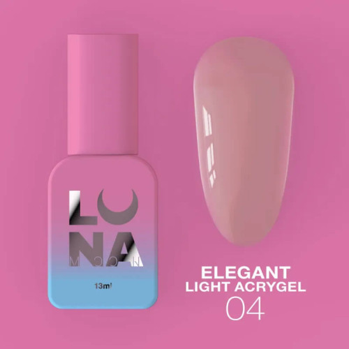 LUNA Жидкий Гель Elegant Light Acrygel №4, 13 мл TPO Free LUNA Жидкий Гель Elegant Light Acrygel №4, 13 мл TPO Free