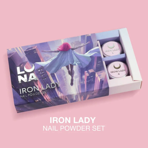LUNA Комплект втирок для нігтів Iron Lady 6 штук LUNA Комплект втирок для нігтів Iron Lady 6 штук