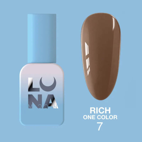 LUNA Гель-лак Rich One Color №7, 8 мл TPO FREE