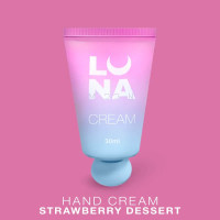 LUNA Крем ламелярный увлажняющий с ароматом клубники со сливками Hand Cream Strawberry Dessert 30 ml