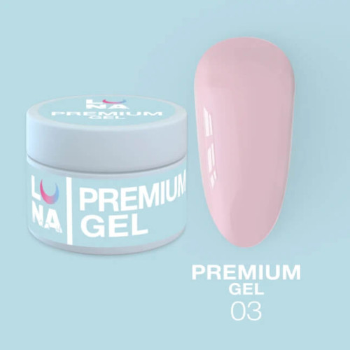 Luna Гель для нарощування Premium Gel №3, 30 мл