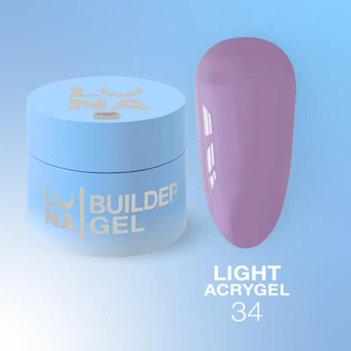 LUNA Жидкий Гель Light Acrygel №34, 30 мл LUNA Жидкий Гель Light Acrygel №34, 30 мл