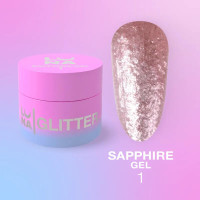 LUNA Блискітки для нігтів Sapphire Gel №1, 5 мл LUNA Блискітки для нігтів Sapphire Gel №1, 5 мл