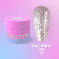 LUNA Блискітки для нігтів Sapphire Gel №3, 5 мл