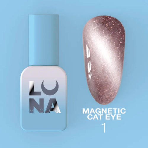 LUNA Гель-лак Color Magnetic Cat Eye №1, 8 мл