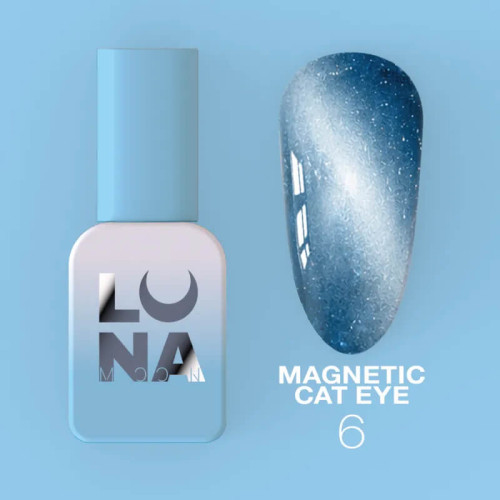 LUNA Гель-лак Color Magnetic Cat Eye №6, 8 мл