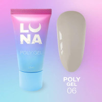 Luna Полігель для нарощування Poly Gel №6, 30 мл Luna Полігель для нарощування Poly Gel №6, 30 мл