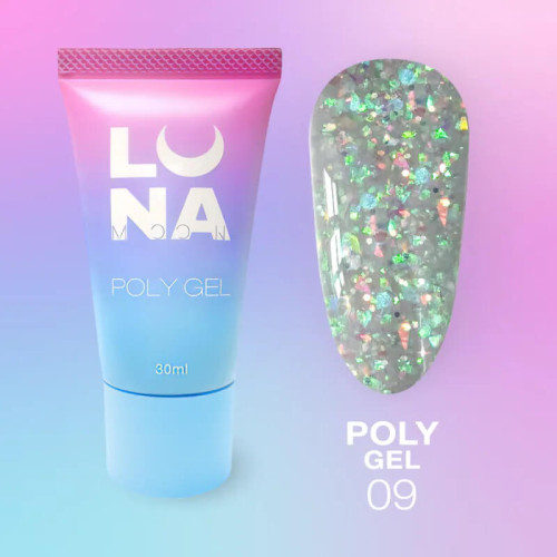 Luna Полігель для нарощування Poly Gel №9, 30 мл Luna Полігель для нарощування Poly Gel №9, 30 мл