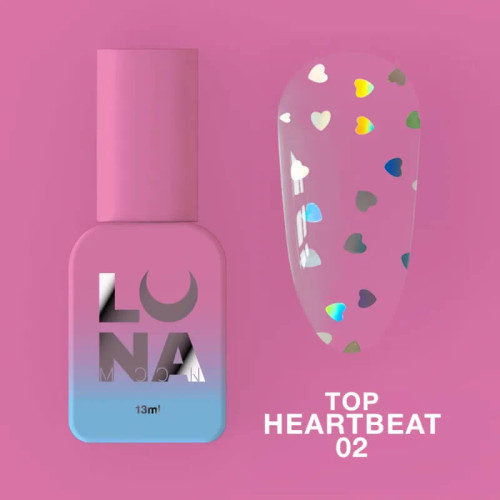 LUNA Топ для гель-лаку Top Heartbeat №2, 13 мл LUNA Топ для гель-лаку Top Heartbeat №2, 13 мл