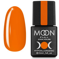 Гель лак Moon Full Breeze color №440 насичений апельсиновий, 8 мл