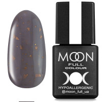 Каучукова база з поталлю Moon Full Leaf Rubber Base №05 (сірий із золотою поталлю), 8 мл Каучукова база з поталлю Moon Full Leaf Rubber Base №05 (сірий із золотою поталлю), 8 мл