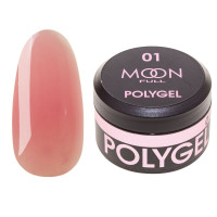 Полігель для нарощування Moon Full Poly Gel №01 рожева орхідея, 15 мл Полігель для нарощування Moon Full Poly Gel №01 рожева орхідея, 15 мл