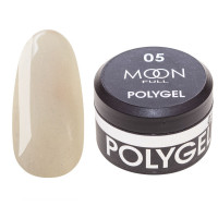 Полігель для нарощування Moon Full Poly Gel №05 перлово-молочний, 15 мл