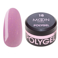 Полігель для нарощування Moon Full Poly Gel рожевий зефір №18, 15 мл Полігель для нарощування Moon Full Poly Gel рожевий зефір №18, 15 мл