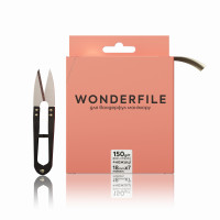 Файл-стрічка для пилки 160х18мм Wonderfile150 гріт 7 метрів + ножиці Файл-стрічка для пилки 160х18мм Wonderfile150 гріт 7 метрів + ножиці