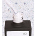 NAILSOFTHEDAY Potal base 02 молочно-голубая база с поталью (золотисто-фиолетовая и бирюзовая поталь), 10 мл