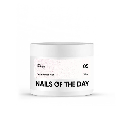 Nailsoftheday Cover base milk 05 shimmer, 30 мл Nailsoftheday Cover base milk 05 shimmer, 30 мл