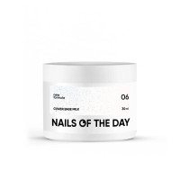 Nailsoftheday Cover base milk 06 shimmer, 30 мл Nailsoftheday Cover base milk 06 shimmer, 30 мл