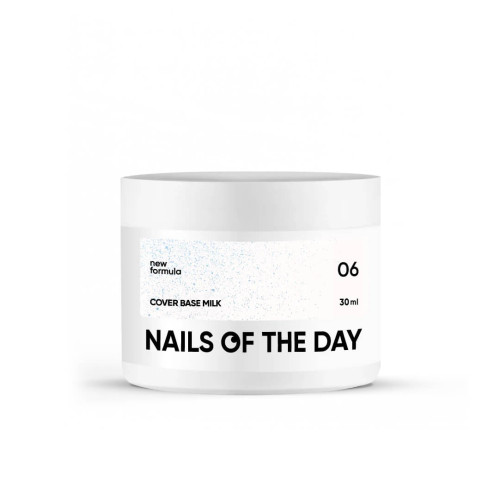 Nailsoftheday Cover base milk 06 shimmer, 30 мл Nailsoftheday Cover base milk 06 shimmer, 30 мл