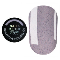 NAILSOFTHENIGHT Reflective Polygel 04, ліловий рідкий світловідбиваючий полігель, 15 мл NAILSOFTHENIGHT Reflective Polygel 04, ліловий рідкий світловідбиваючий полігель, 15 мл