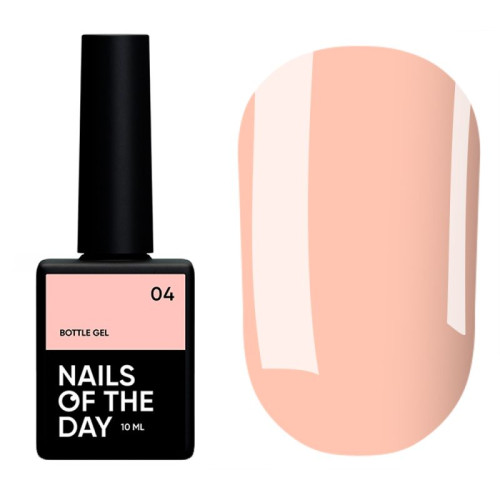 NAILSOFTHEDAY Bottle gel 04 надміцний гель (молочно-бежевий), 10 мл
