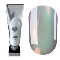 Liquid powder 02, рідка втирка з переливом від зеленого до червоно–рожевого для нігтів, 5 г