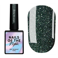 NAILSOFTHENIGHT Mohito gel polish — насичено темно-зелений світловідбиваючий гель лак, 10 мл NAILSOFTHENIGHT Mohito gel polish — насичено темно-зелений світловідбиваючий гель лак, 10 мл