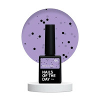 NAILSOFTHEDAY MiDots gel polish 04 - світло-ліловий гель лак з чорними крапками для нігтів, 10 мл