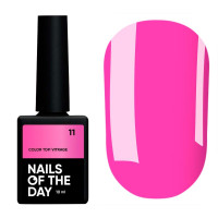 NAILSOFTHEDAY Color Top/Vitrage 11 напівпрозорий яскравий рожевий вітраж, 10 мл NAILSOFTHEDAY Color Top/Vitrage 11 напівпрозорий яскравий рожевий вітраж, 10 мл