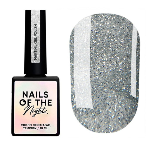 NAILSOFTHENIGHT Martini gel polish — серебряный светоотражающий гель-лак для ногтей, 10 мл. NAILSOFTHENIGHT Martini gel polish — серебряный светоотражающий гель-лак для ногтей, 10 мл.